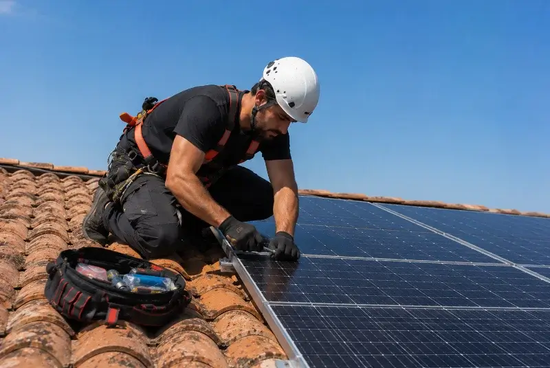 Maintenance et monitoring de panneaux solaires à Usinens