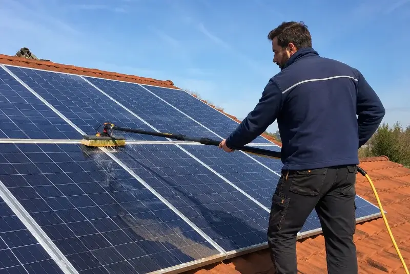 Nettoyage et entretien de panneaux solaires à Usinens